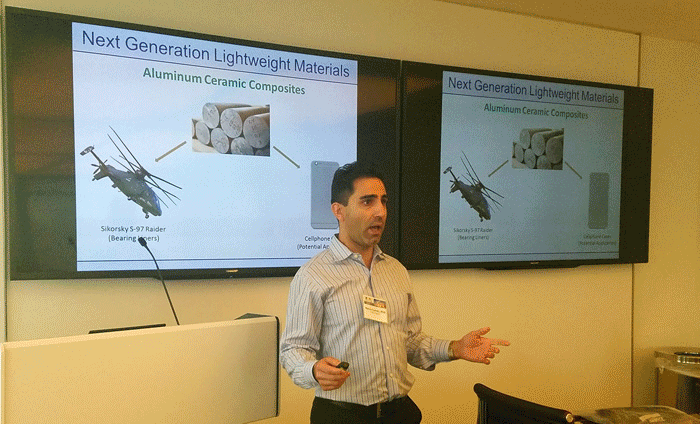 Updating the nanotech business community on the latest developments at his companies during the 16th annual conference of nanoBCA.