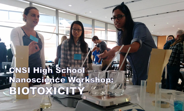 LA-Local science teachers getting trained on a biotoxicity nanotech lab at UCLA's CNSI.