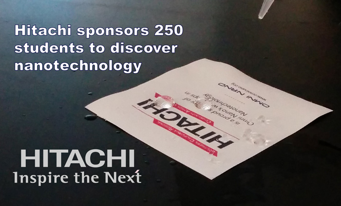 Sponsorship for Omni Nano by Hitachi empowered 250 students to discover nanotechnology this year.