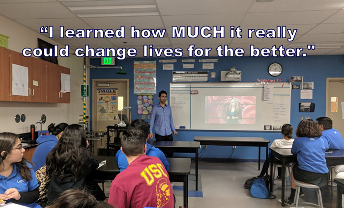 Omni Nano presented its Discover Nanotechnology Workshops to 100 students at Lakeview Charter School in Sylmar, CA.