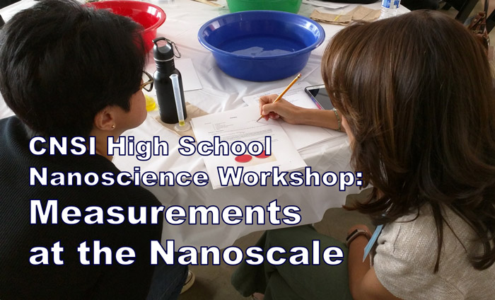 Science teachers getting trained on taking measurements at the nanoscale at UCLA's CNSI.