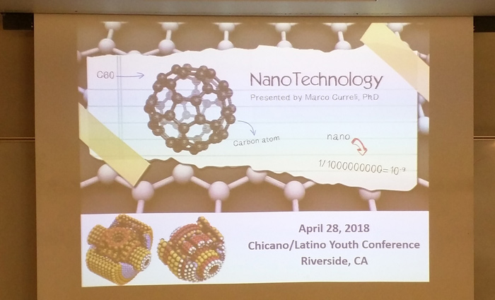 For the fourth year in a row, Omni Nano presented three nanotechnology/STEM workshops at the Chicano/Latino Youth Conference at UCR.