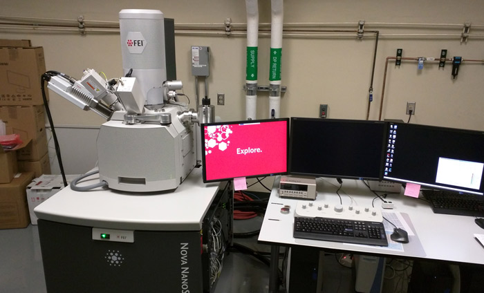Nanotech students from West LA College visiting USC-CEMMA. The SEM.