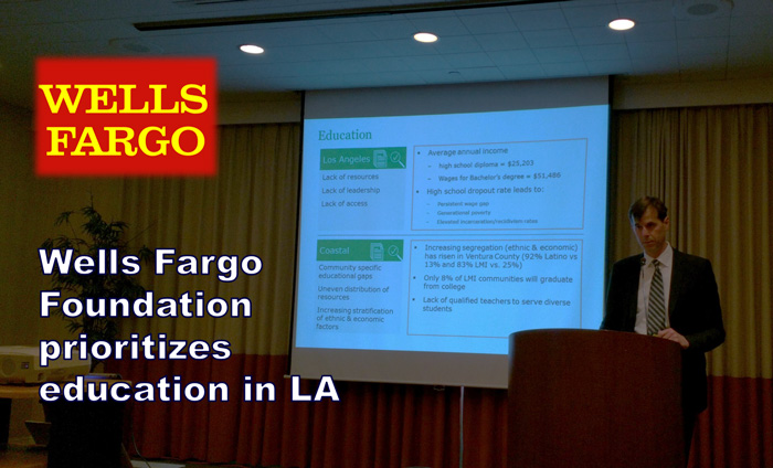 Today, the Wells Fargo Foundation presented at the AFP luncheon.