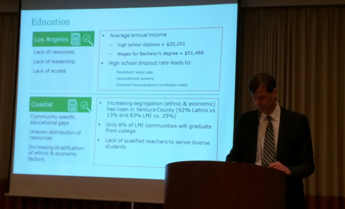 The Wells Fargo Foundation presented at the AFP luncheon.