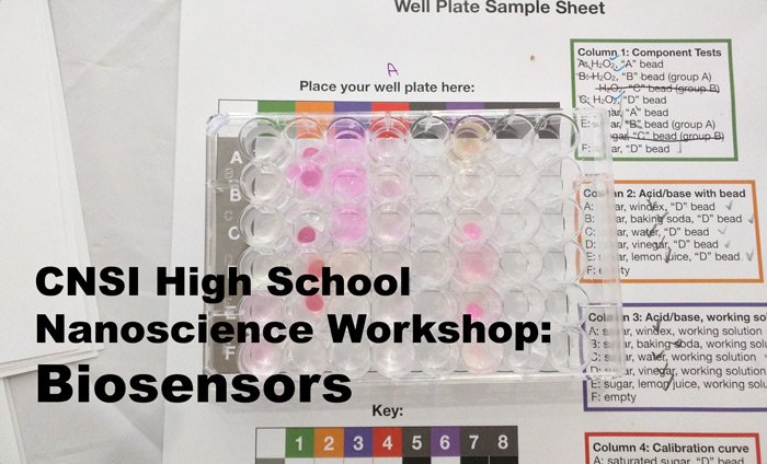 Science teachers getting trained on biosensor technologies at UCLA's CNSI.