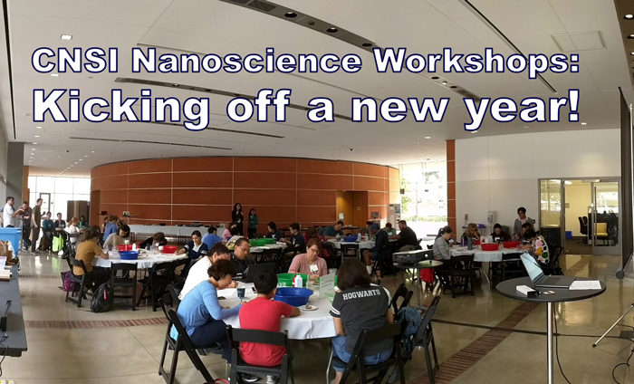 In this lab at the CNSI Nanoscience Institute at UCLA, science teachers learned how to measure the size of molecules using simple light diffraction.